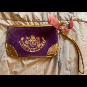 juicy Couture Wristlet Purple & Gold